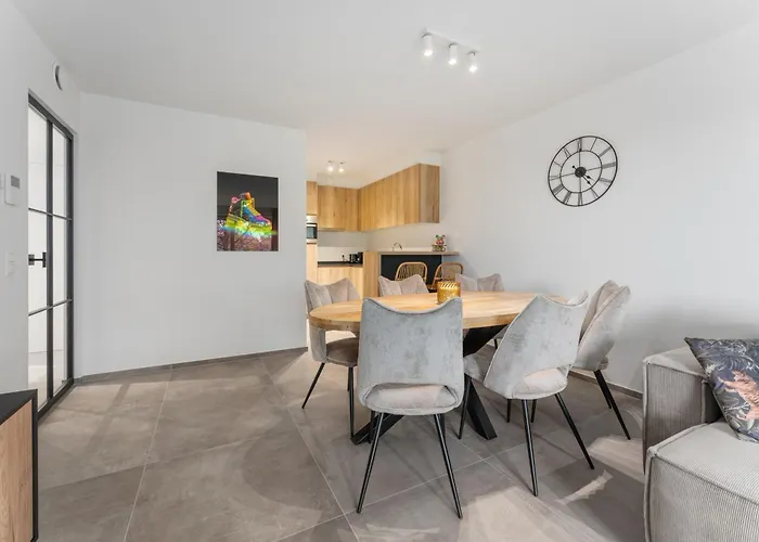 Luxe App Aan Zee Omringd Door Groene Oase - 6p 아파트 오스텐드